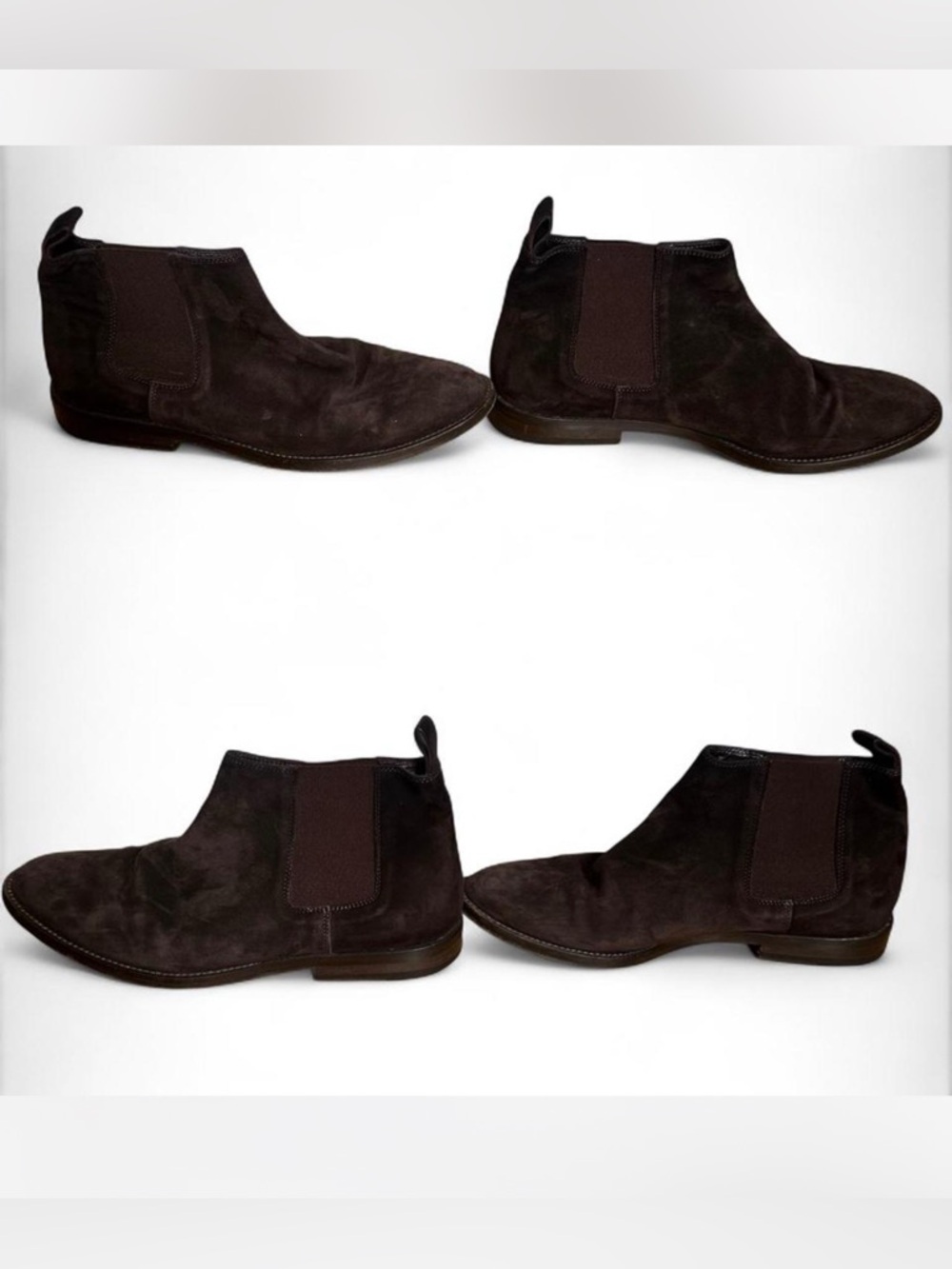 💜 Jenni Kayne Suede Chelsea Boots - Dark Brown (38.5) - Picture 6 of 7